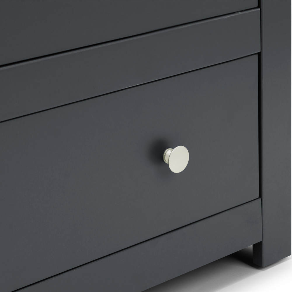 Julian Bowen Radley 4 Drawer Anthracite Chest of Drawers Image 6