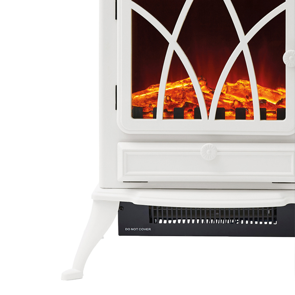 Warmlite Stirling White Electric Fireplace Heater 2KW Image 3