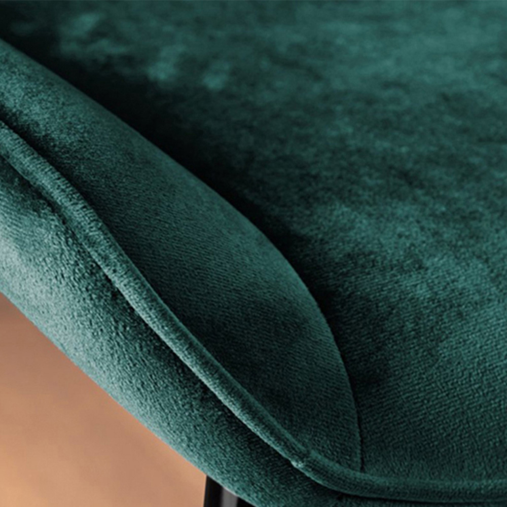 Furniturebox Molini Cesano 6 Seater Dining Set Black Gloss and Green Image 7