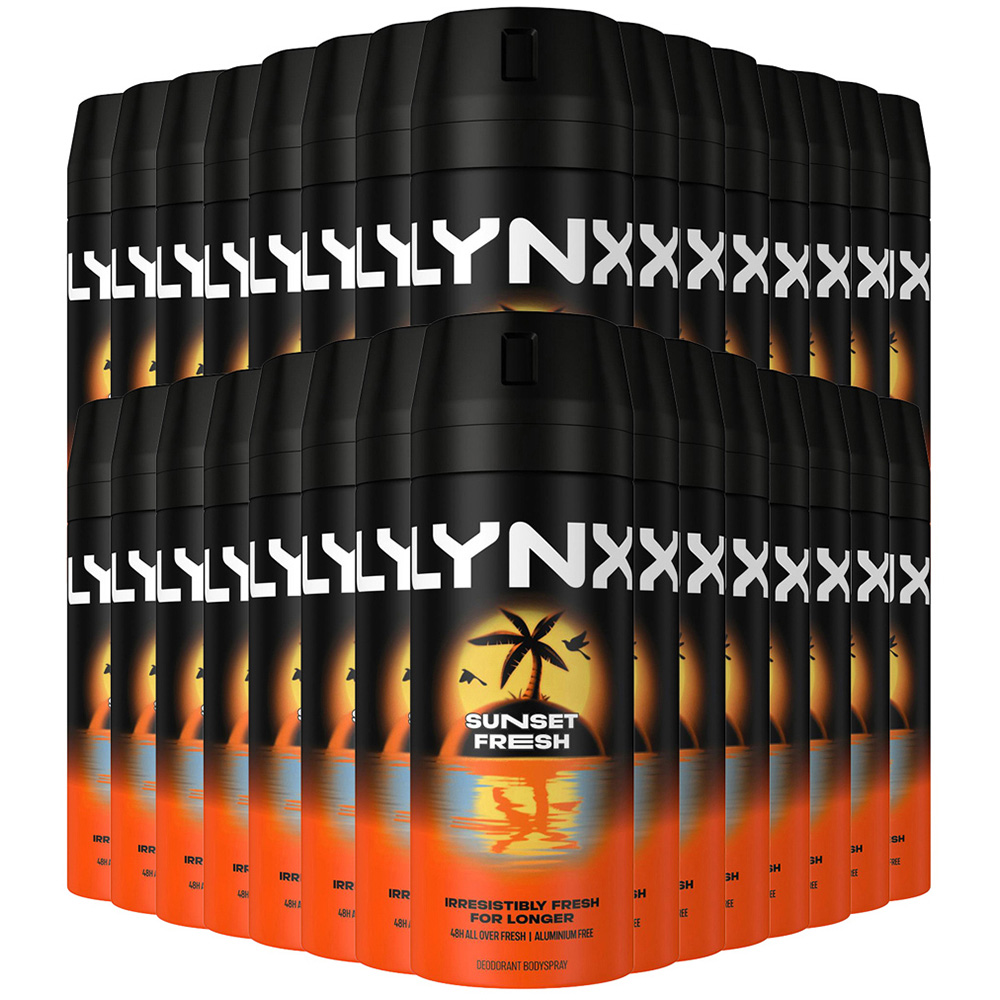 Lynx Sunset Fresh Men's Deodorant Body Spray 150ml 30 Pack Image 1