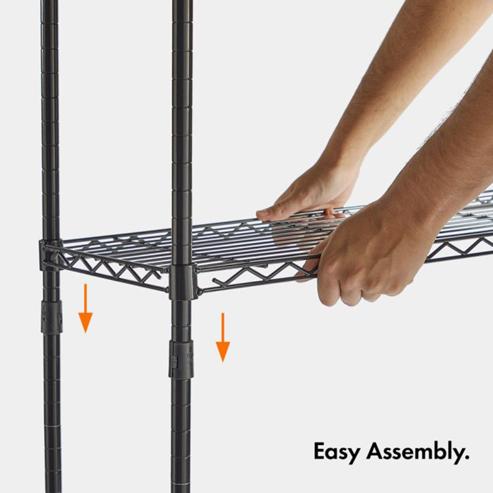 VonHaus 5 Shelf Wire Storage Rack Image 5
