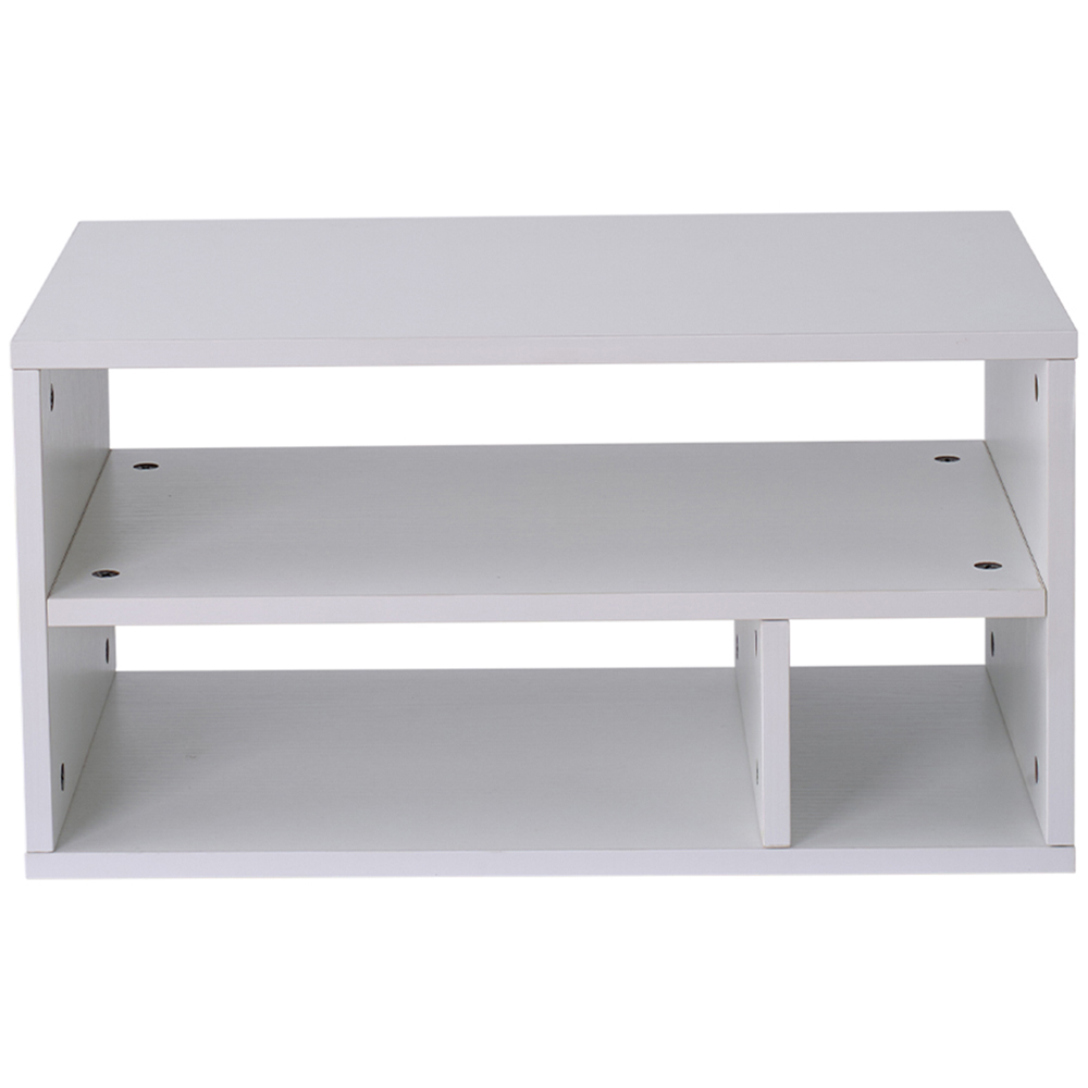 Living and Home 3 Shelf White Desktop Printer Stand Image 6