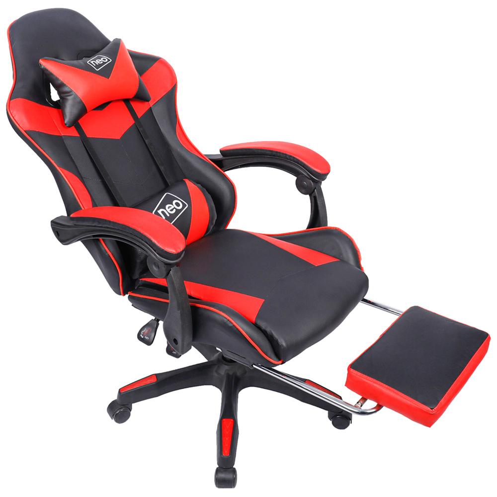Neo Red PU Leather Office Chair Image 4