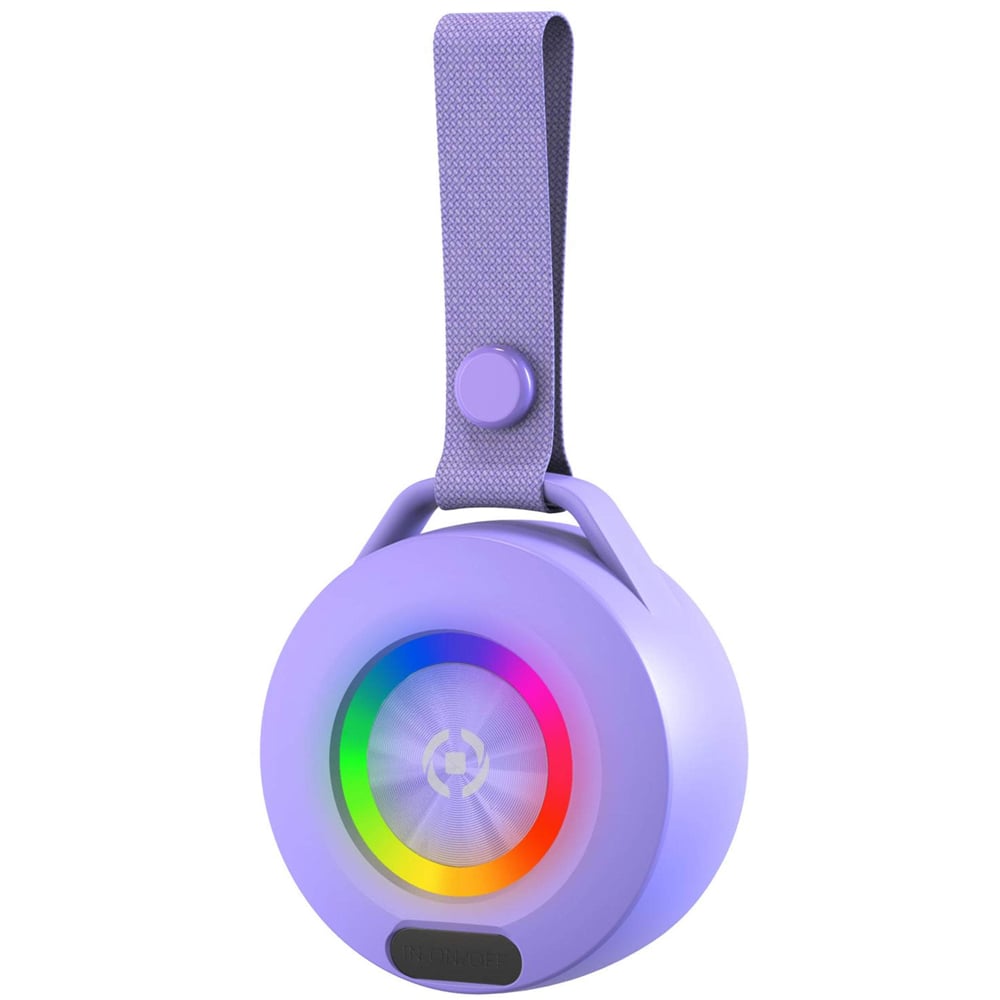 Celly Lightbeat Violet Wireless Speaker with RGB Light Image 1