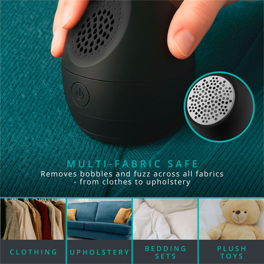 Swan Stealth Black Cordless Fabric Shaver Image 4