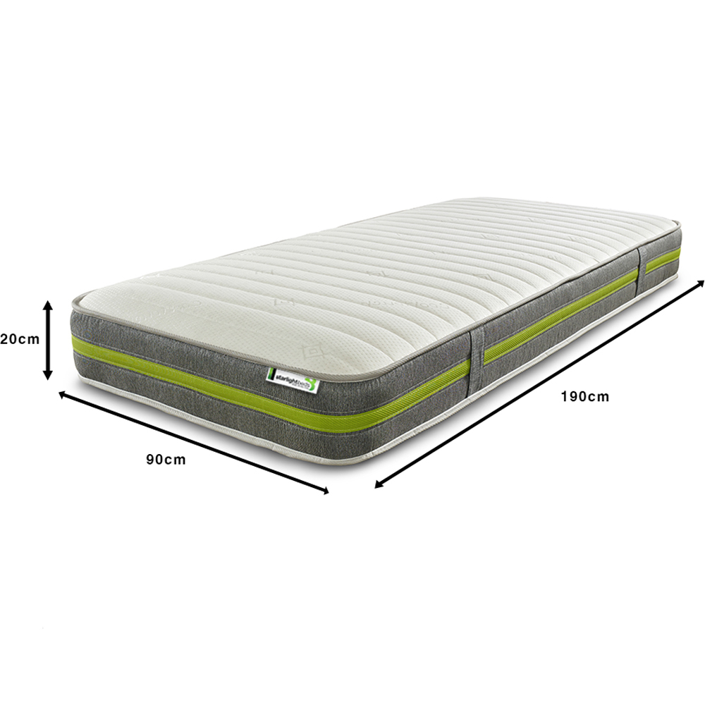 Starlight Beds Single Open Coil Eco Memory Foam Mattress Image 6