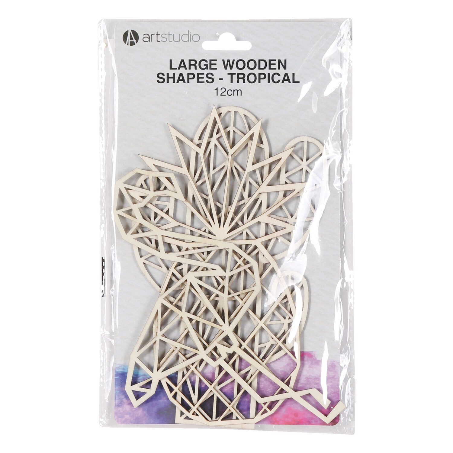 Wooden Tropical Shapes - Large Image