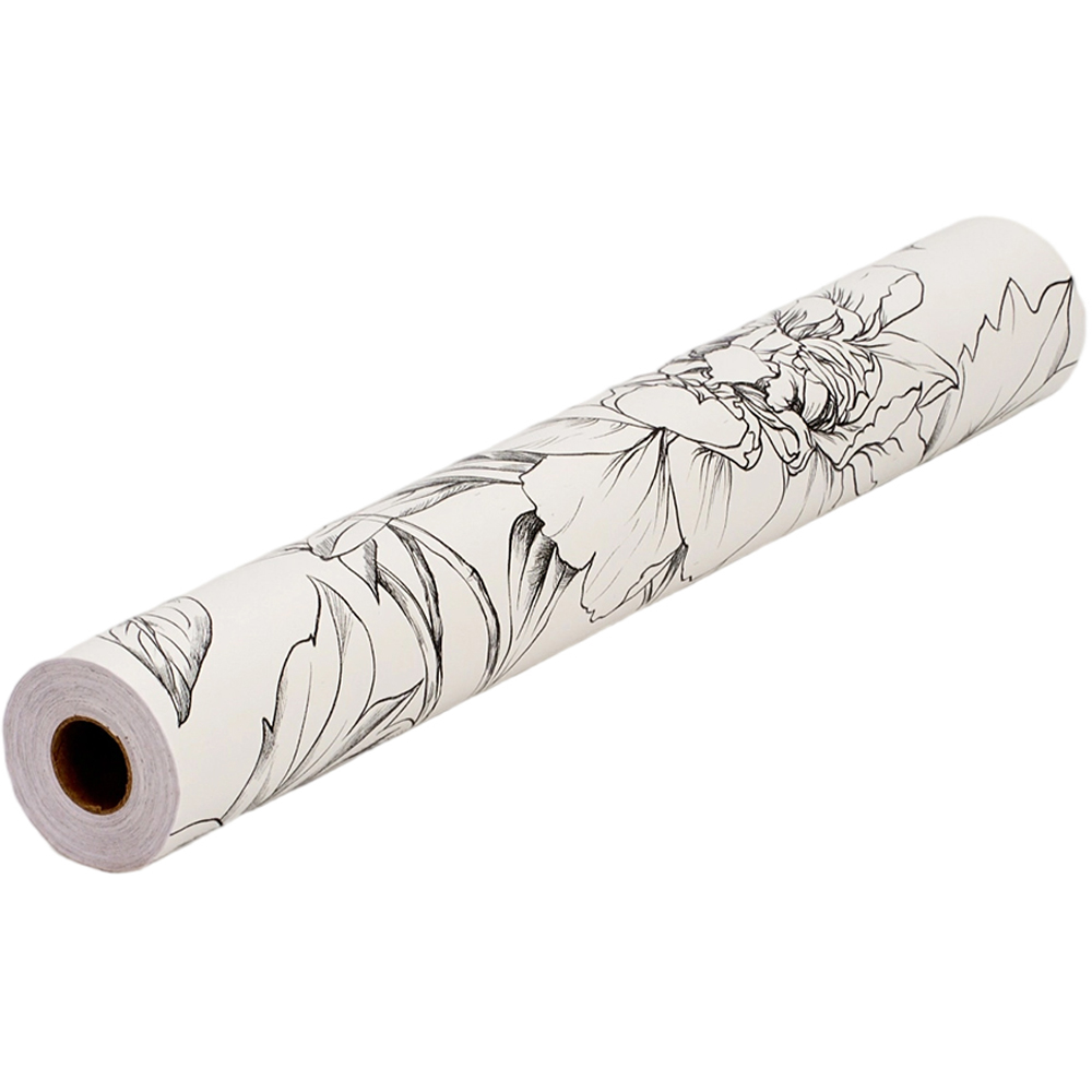 Living and Home Floral Pattern Beige Peel and Stick Wallpaper Image 3