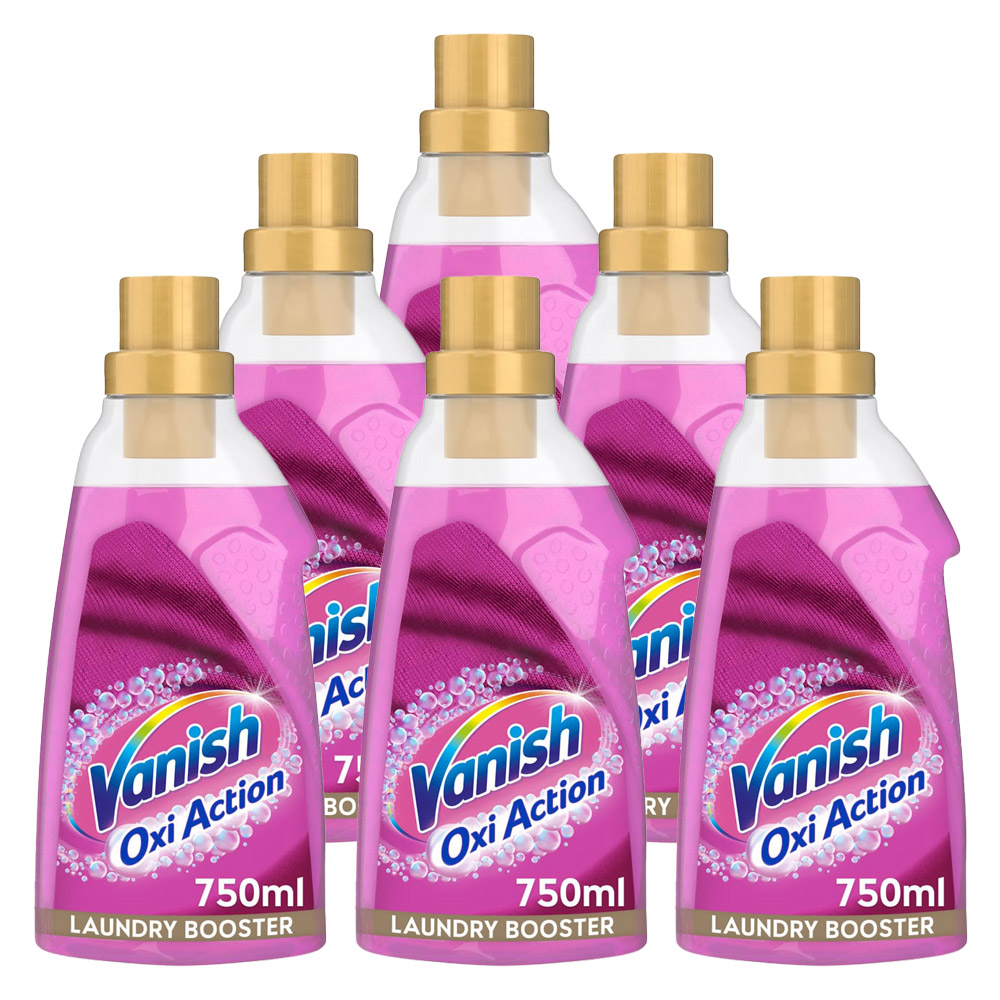 Vanish Pink Oxi-Action Laundry Booster Case of 6 x 750ml Image 1