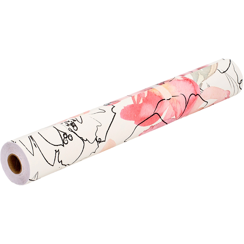 Living and Home Floral Pattern Pink Peel and Stick Wallpaper Image 3