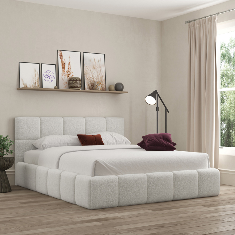 DS Living Ovella Double Dove Cubed Ottoman Bed Image 3