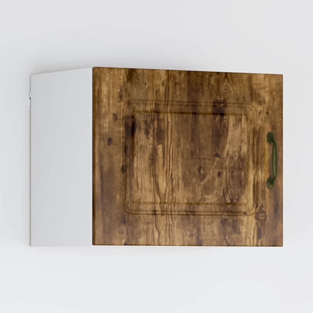 vidaXL Kalmar Single Door Smoked Oak Wall Mounted Wide Kitchen Cabinet Image 1