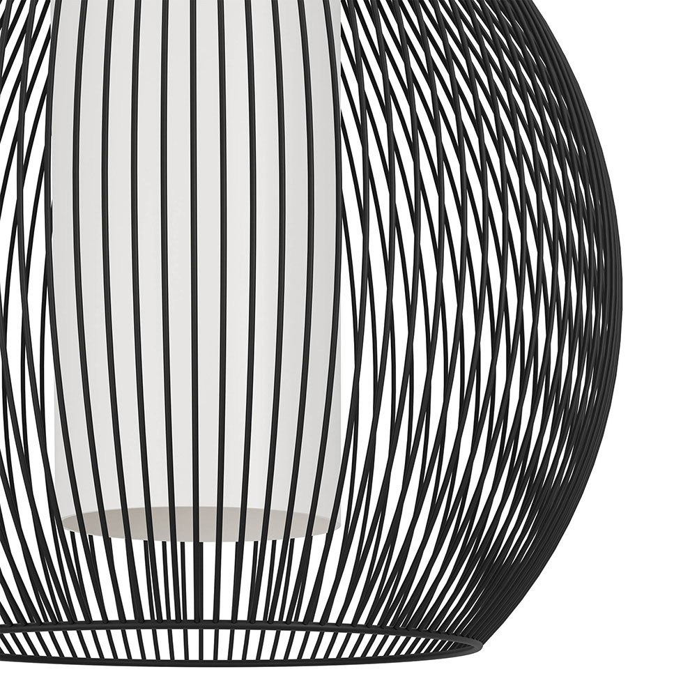 EGLO Razoni 1 Black and White Pendant Light Image 3