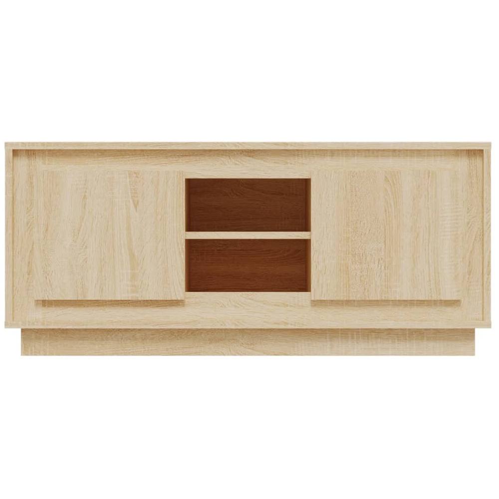 vidaXL 2 Door 2 Shelf Sonoma Oak TV Cabinet Image 6