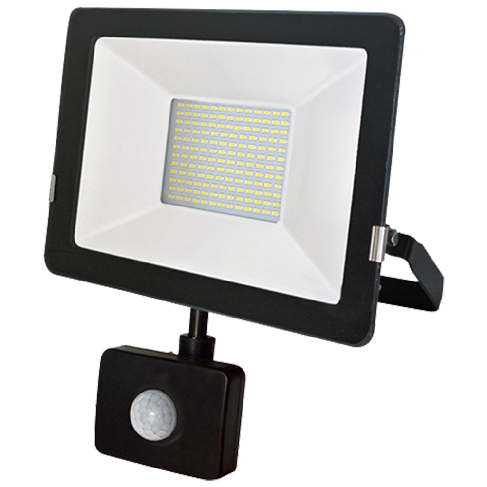 ENER-J 6000k 50W Slim LED Floodlight with PIR Sensor Image 1