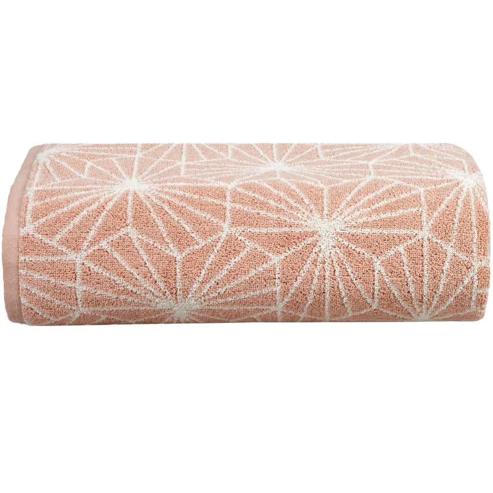 Allure Bath Fashions Blush Geometric Bath Towel Image 1