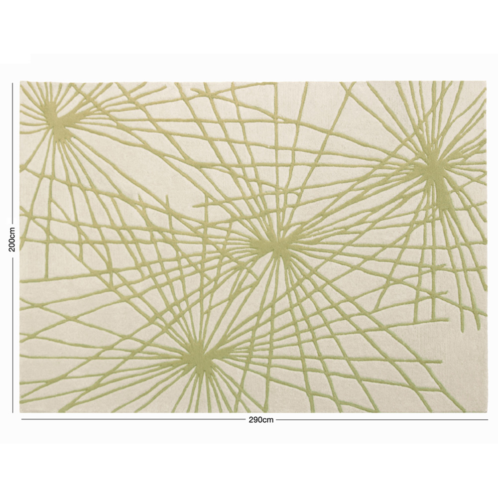 Esselle Home Aura Starburst Natural and Sage Green Rug 200 x 290cm Image 7