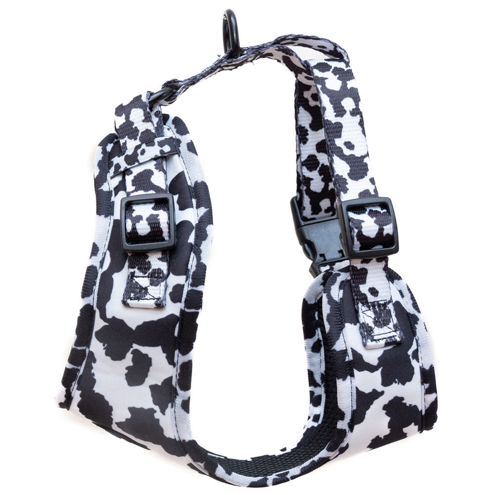 Long Paws Funk the Dog Medium Cow Print Harness Image 4