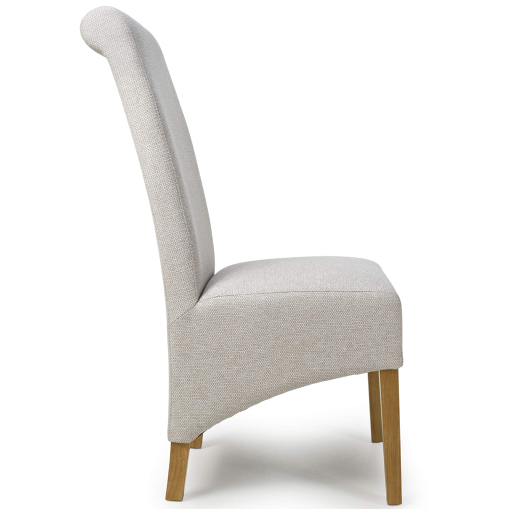 Shankar Krista Set of 2 Natural Weave Dining Chair Image 4