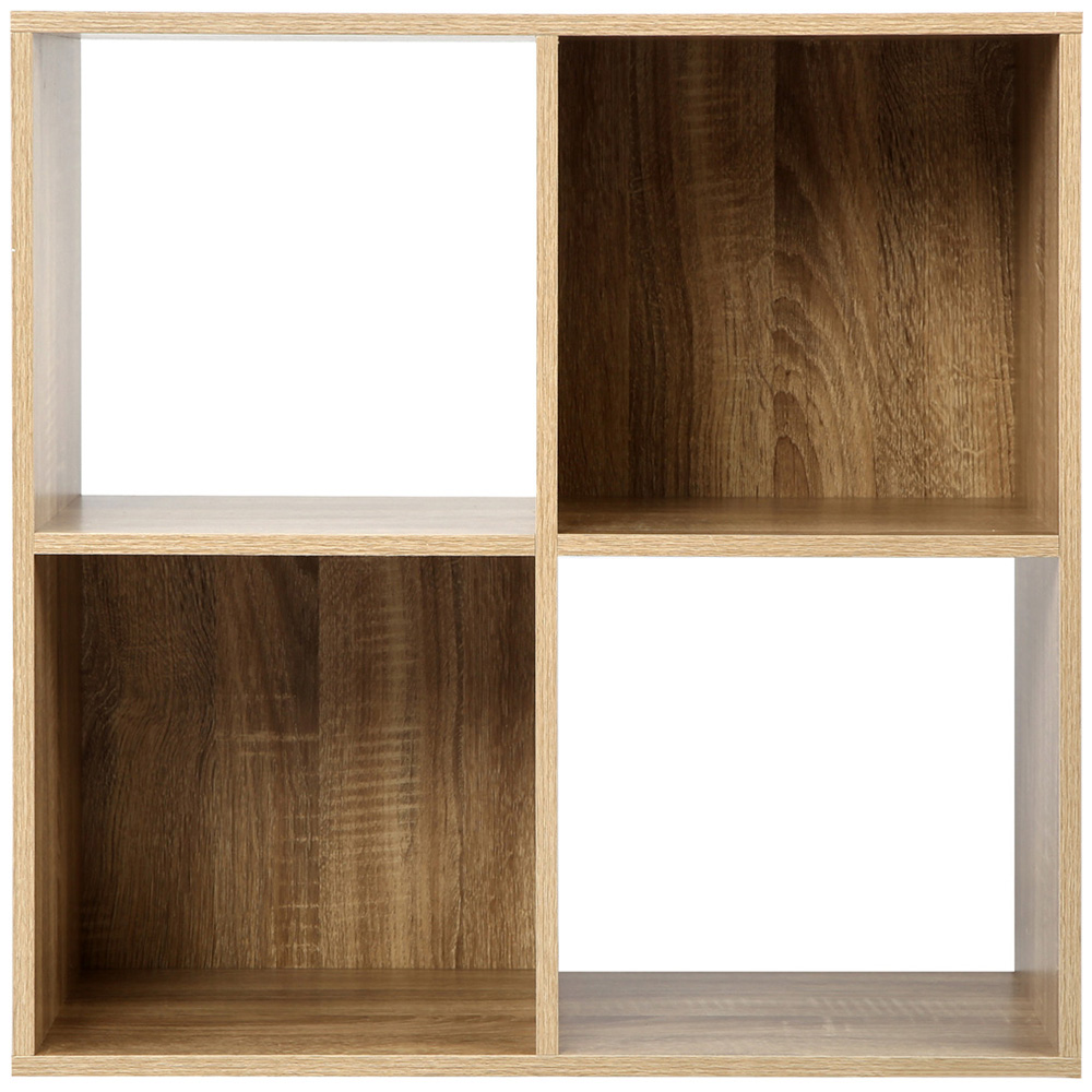 Jane 4 Shelf Oak Cube Storage Unit Image 4