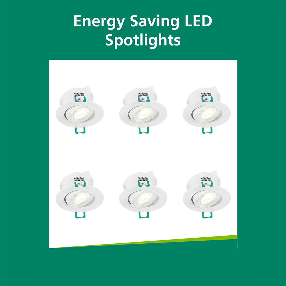 Sylvania SylSpot 6 Pack Neutral White Recessed 4.8W LED Spotlight Image 5