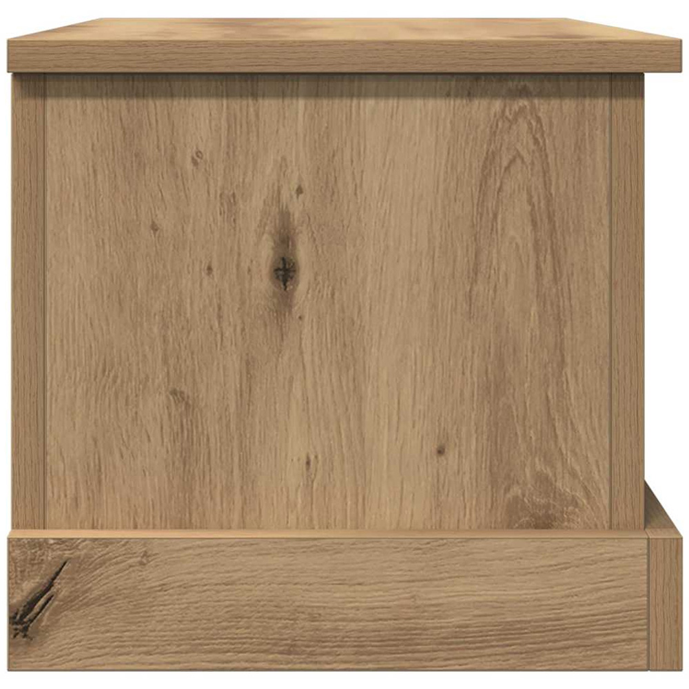 vidaXL Artisan Oak Storage Box with Lift Top Lid Image 7