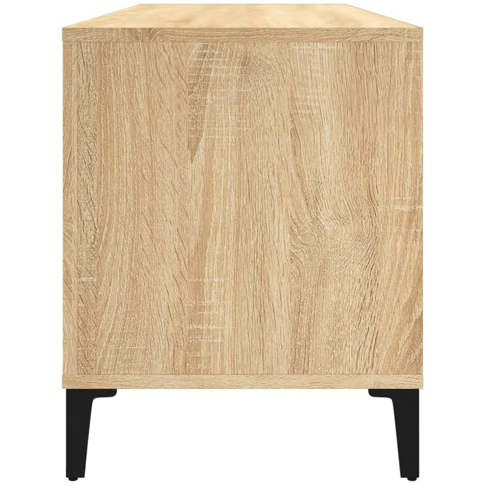 vidaXL 6 Shelf Sonoma Oak Record Cabinet Image 3