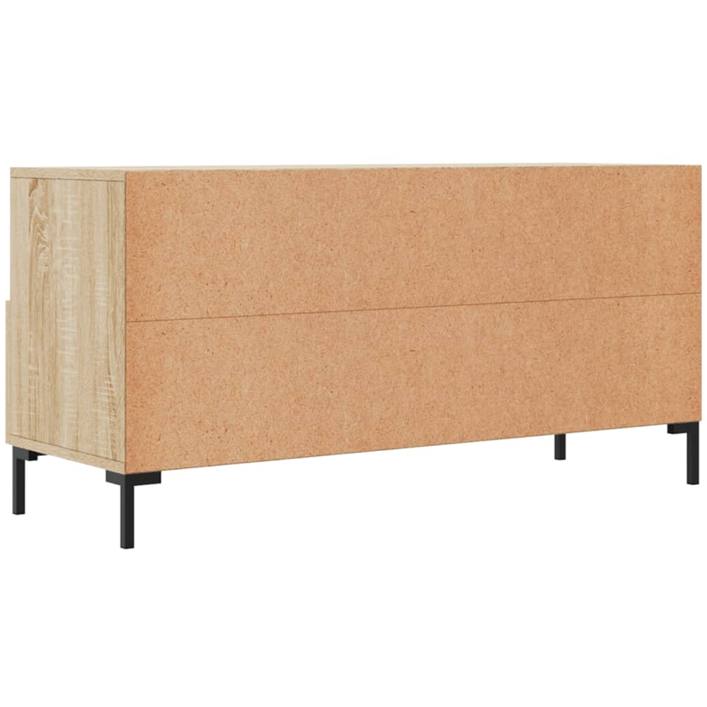 vidaXL 3 Drawer 3 Shelf Sonoma Oak TV Cabinet Image 8