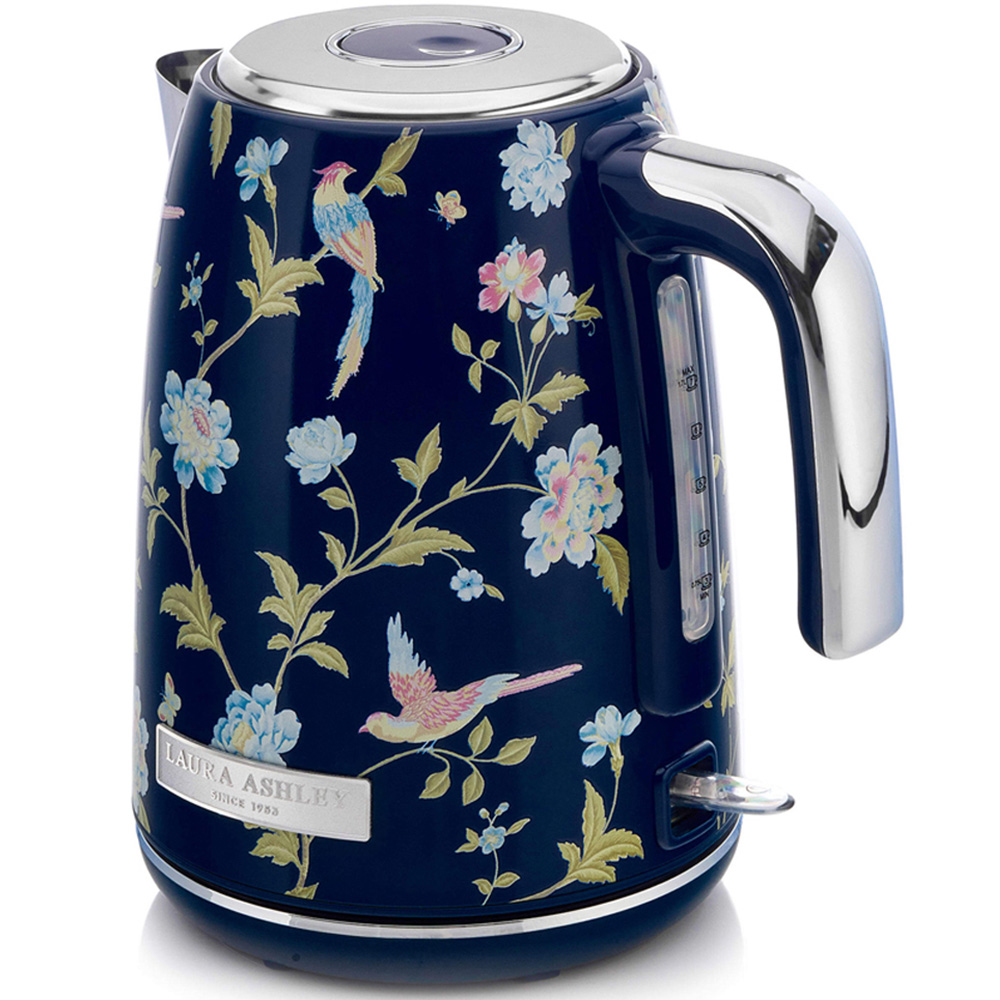 Laura Ashley Elveden VQSBPKK278LANUK Navy Stainless Steel 1.7L Jug Kettle Image 4