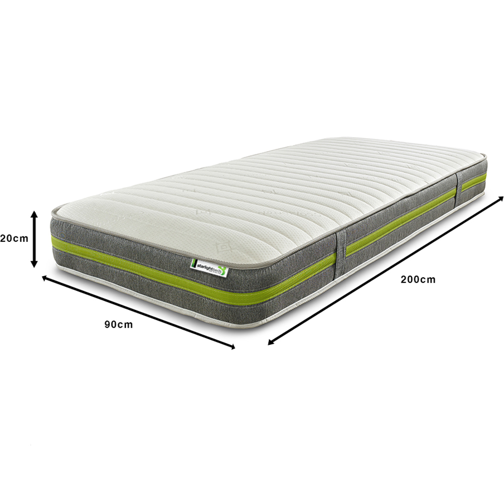 Starlight Beds European Single Open Coil Eco Memory Foam Mattress Image 6