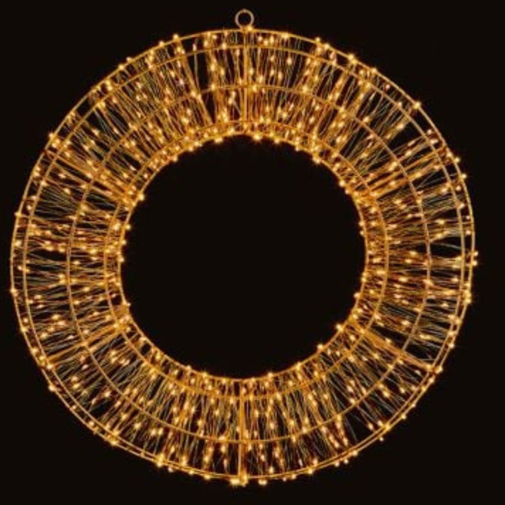 Samuel Alexander 600 Warm White LED Rose Gold Wreath 45cm Image 8