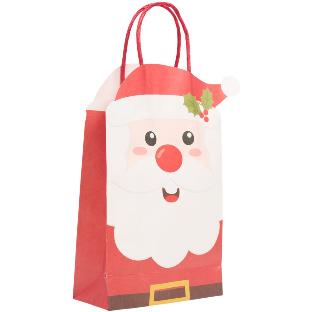 Pack of 8 Santa or Reindeer Shaped Party Bags Image 7
