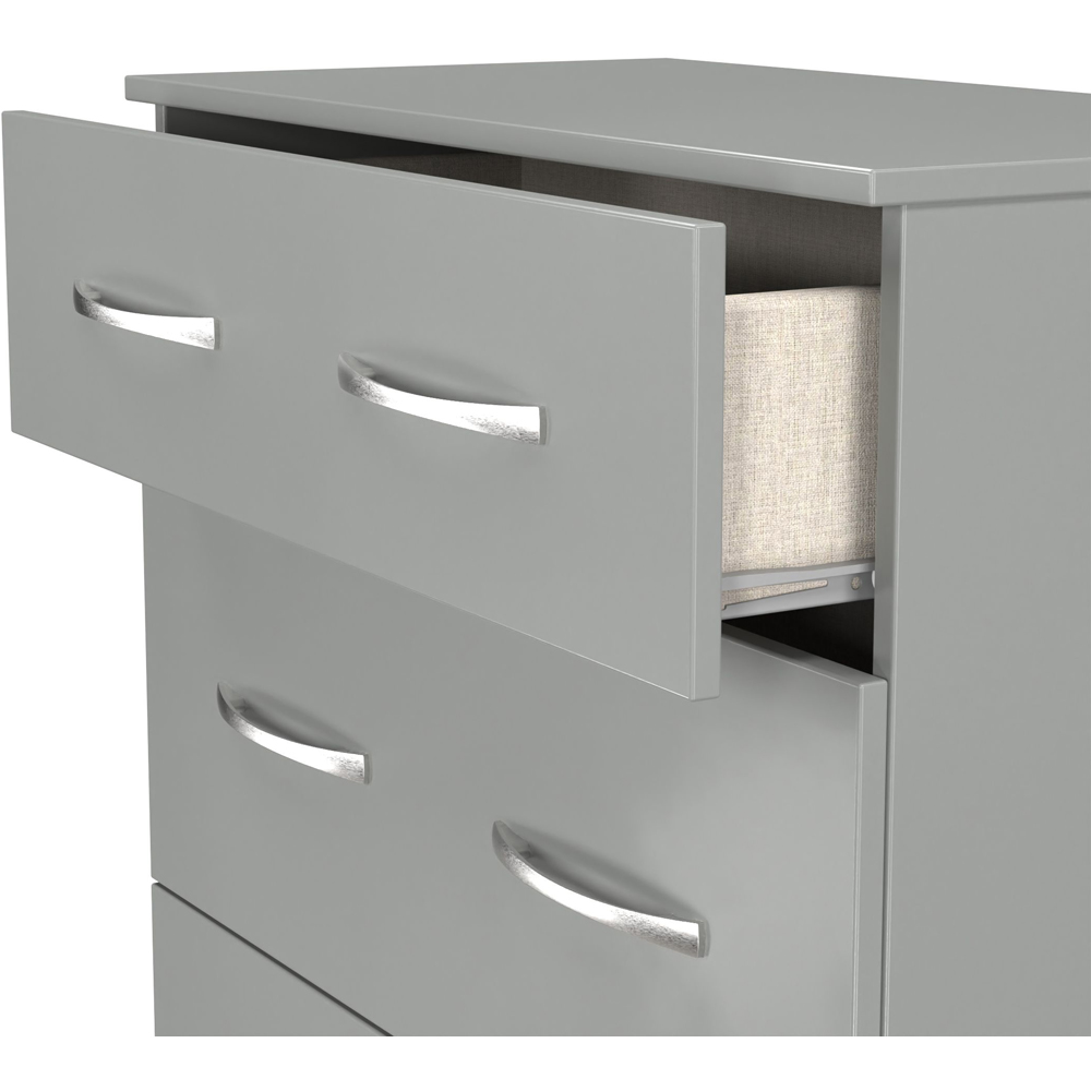 Crowndale Avon 3 Drawer Dusk Grey Deep Chest of Drawers Ready Assembled Image 6