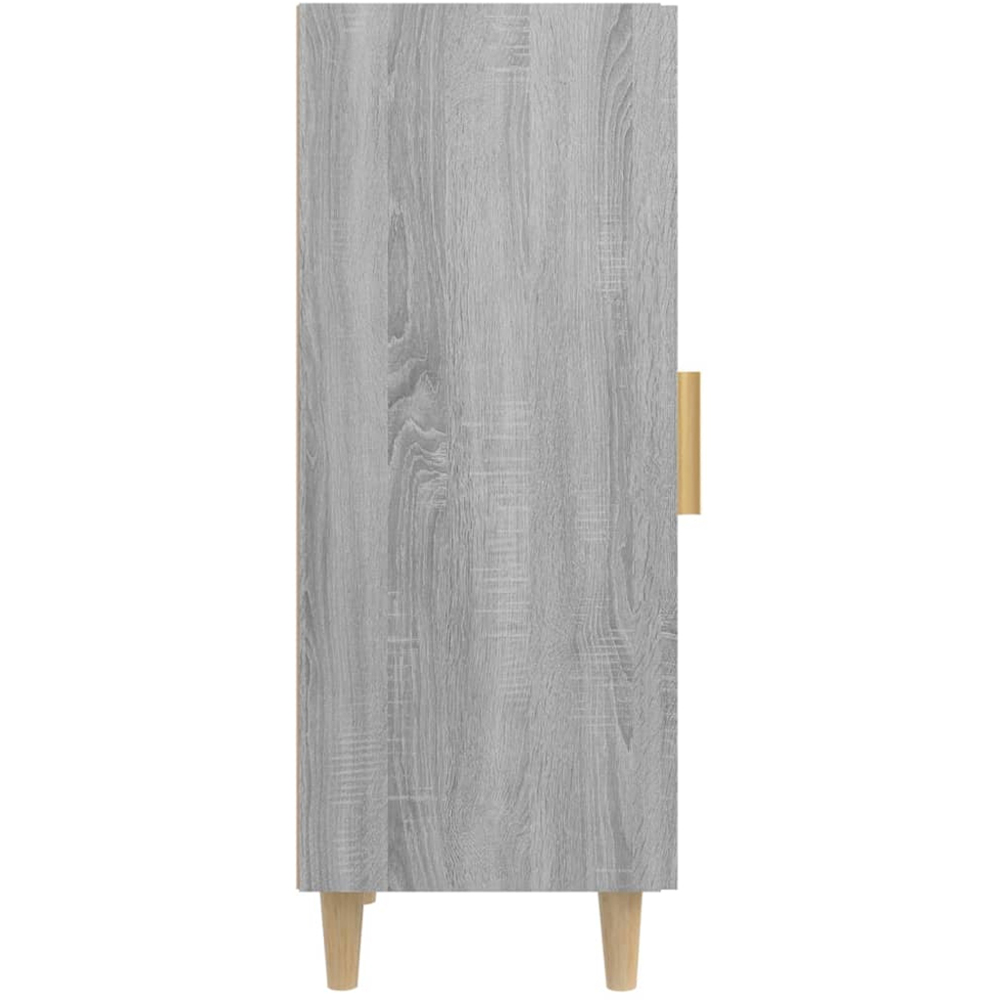 vidaXL Single Door Grey Sonoma Wooden Sideboard Image 7