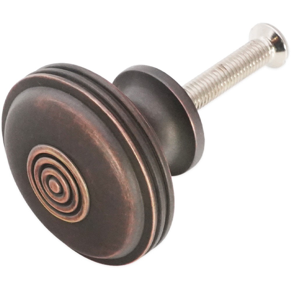 Spira Brass Bloxwich Aged Bronze Large 41mm Cupboard Knob Image 4