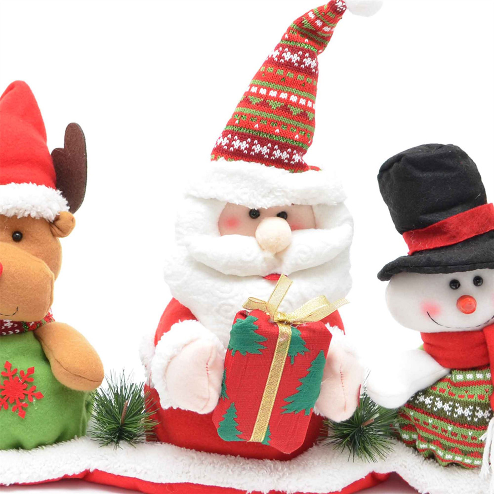 Shatchi 3 Piece Animated Teddy Bear Christmas Decoration Set Image 2