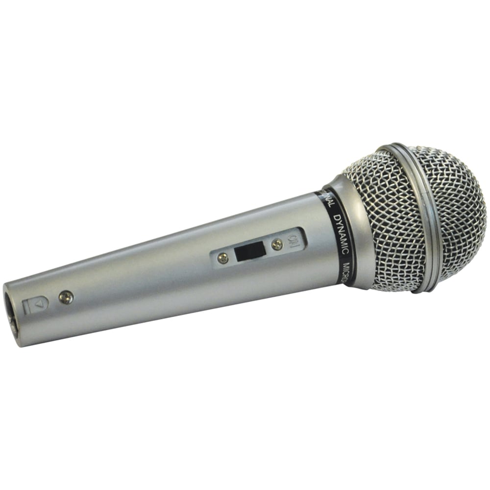 St Helens Dynamic Silver Handheld Karaoke Microphone with Lead 600 Ohm Image 1