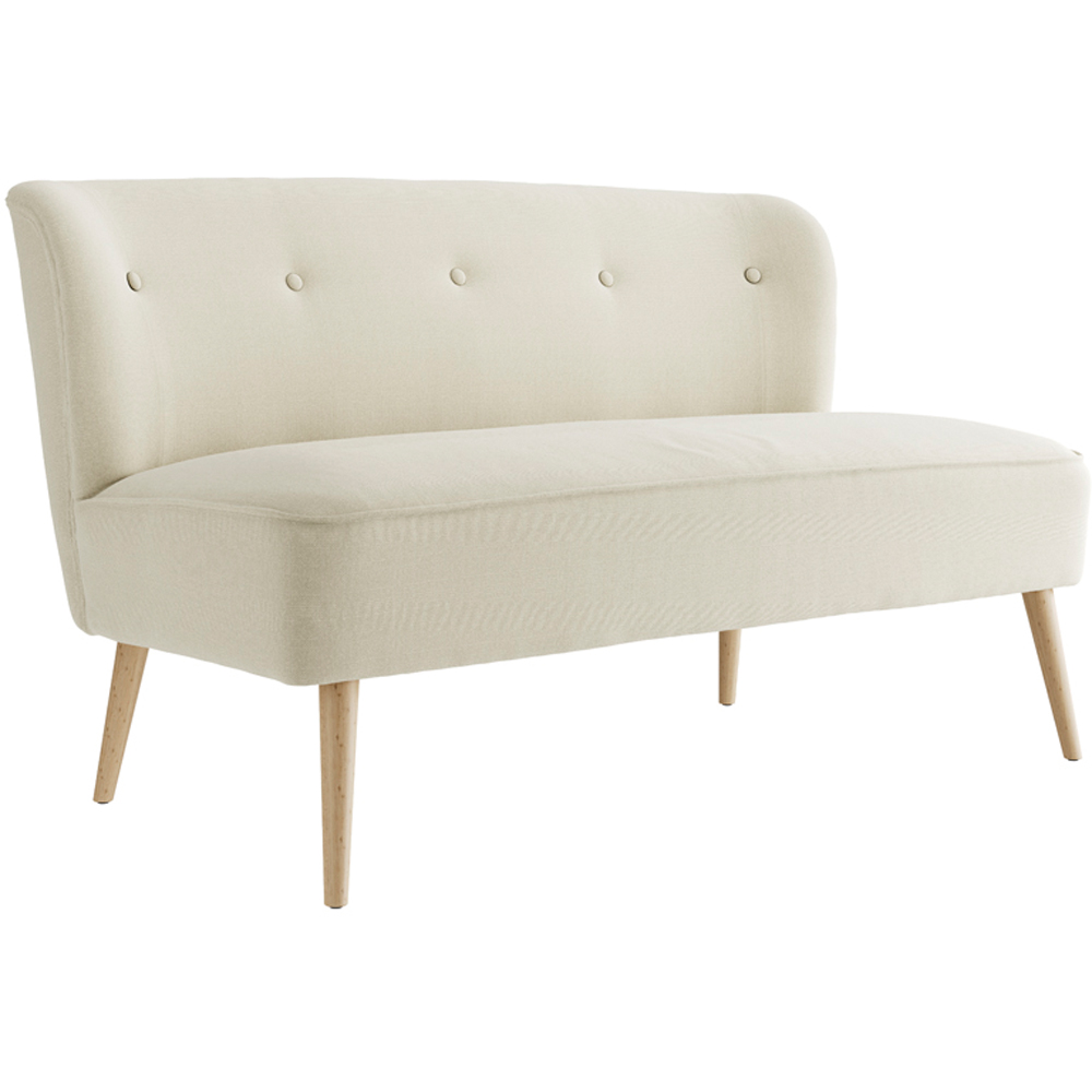 Beau 2 Seater Sand Blonde Wood Sofa Image 2
