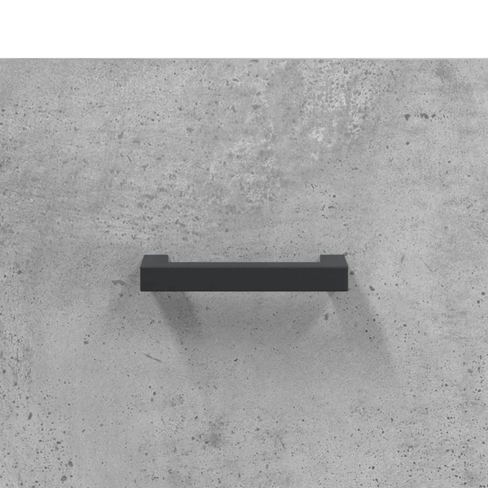 vidaXL 2 Drawer 2 Shelf Concrete Grey TV Cabinet Image 9