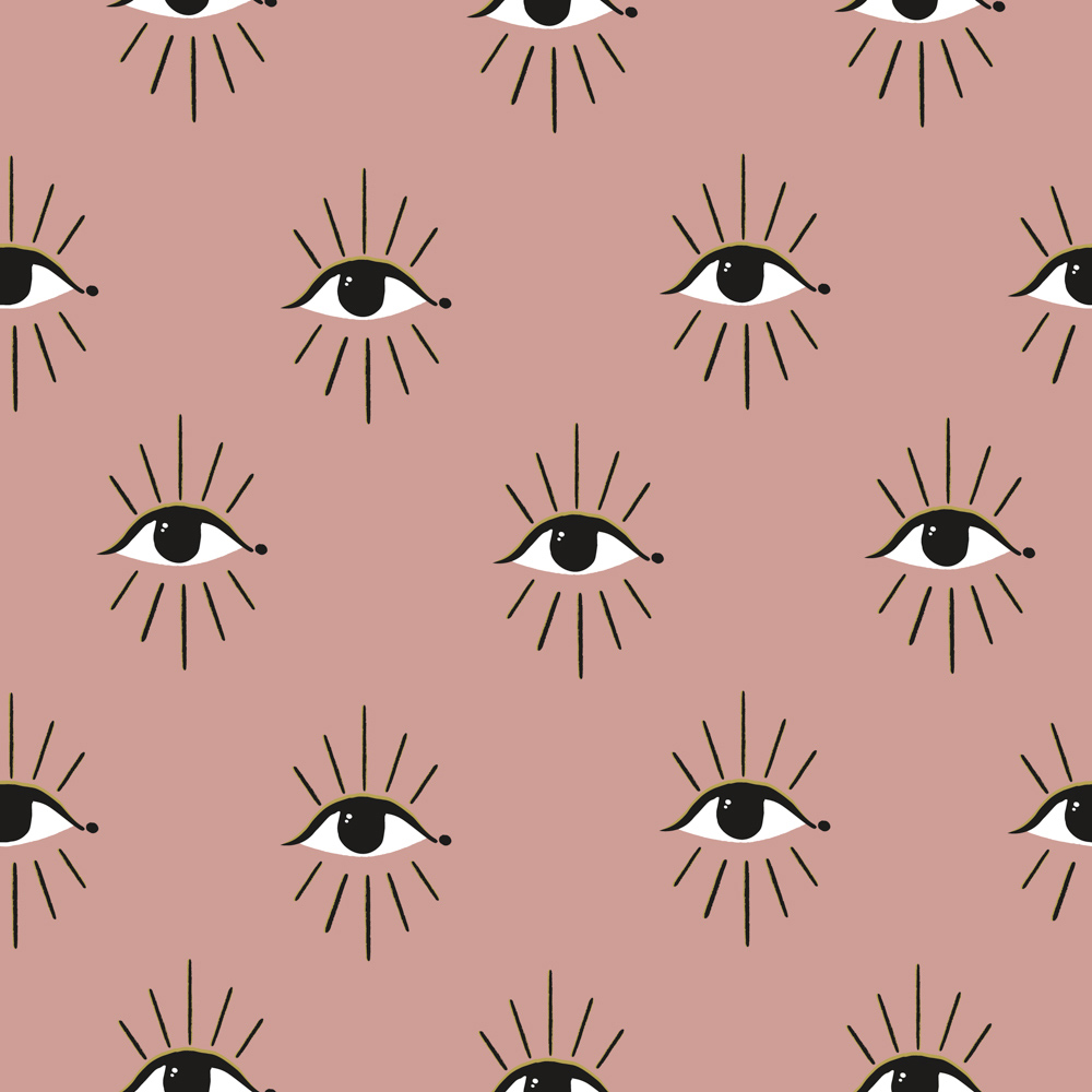 furn. Theia Eyes Single Blush Duvet Set Image 5