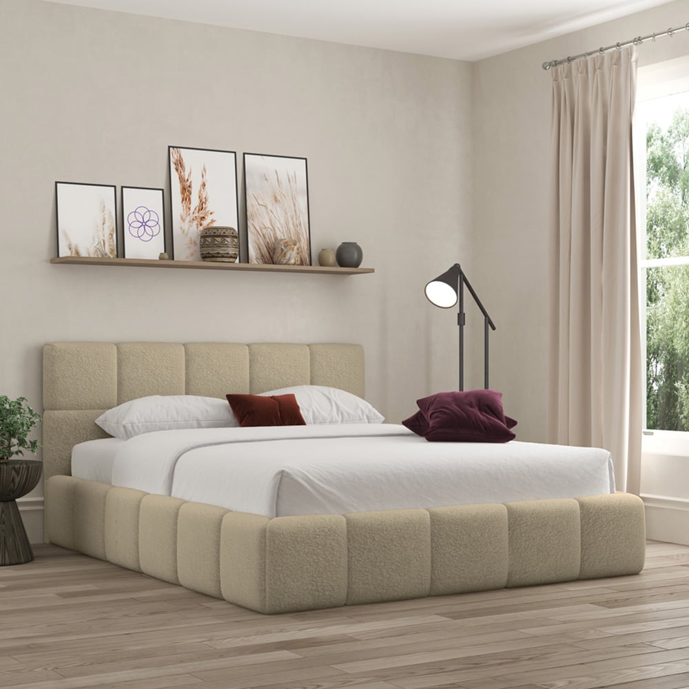 DS Living Ovella Small Double Latte Cubed Ottoman Bed Image 3