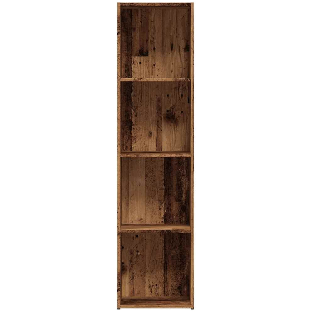 vidaXL 4 Shelf Old Wood Bookcase Image 3
