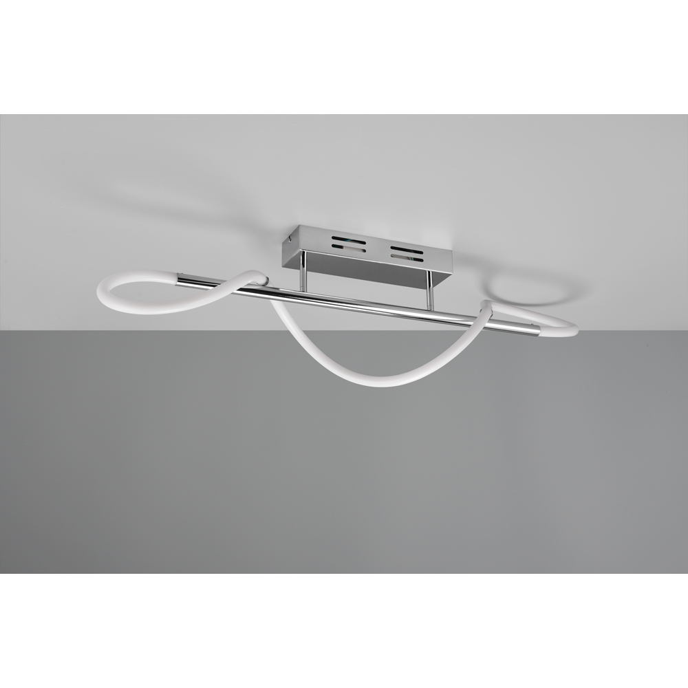 TRIO Argos Chrome LED Ceiling Light Image 4