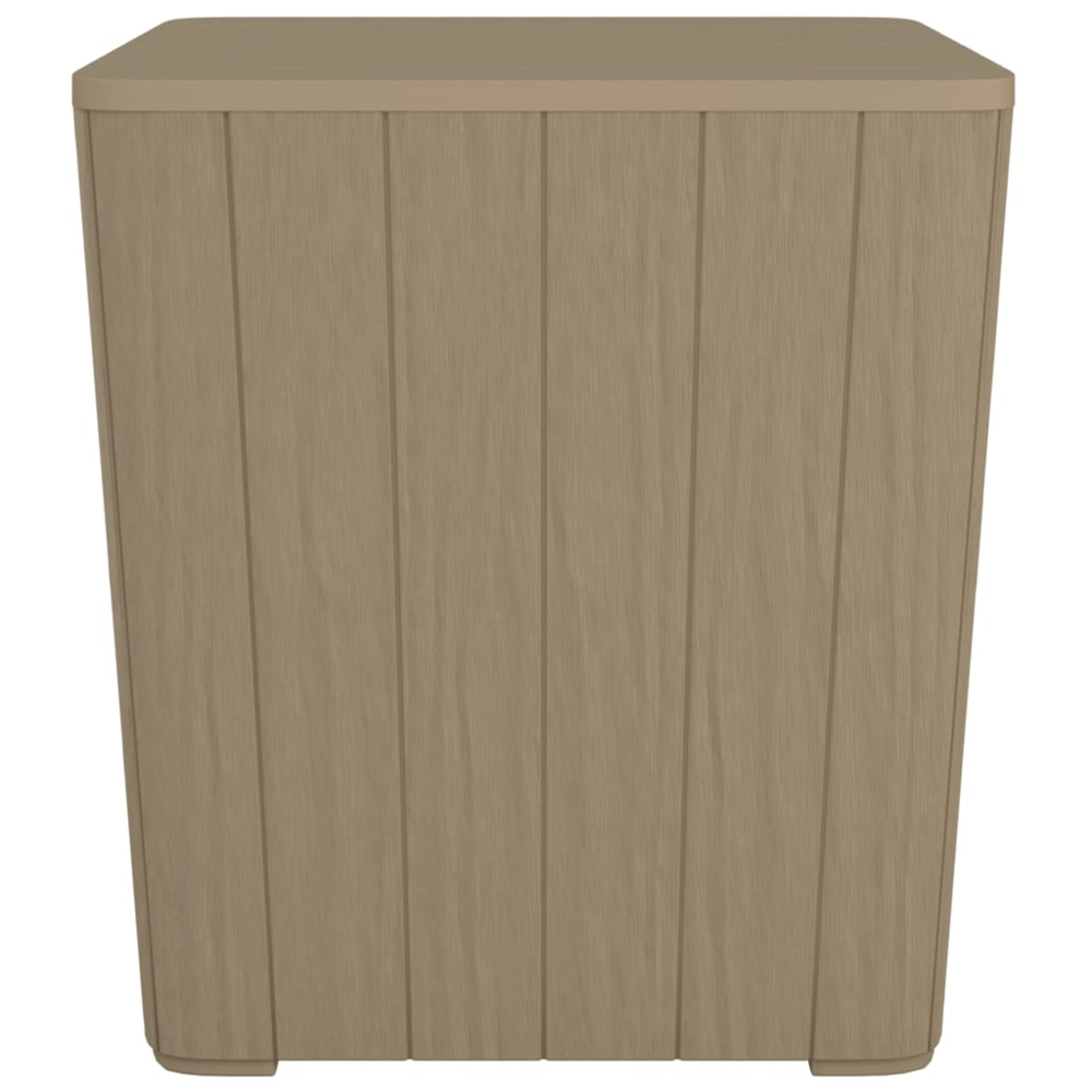 vidaXL Brown Garden Side Table with Storage and Removable Lid Image 4