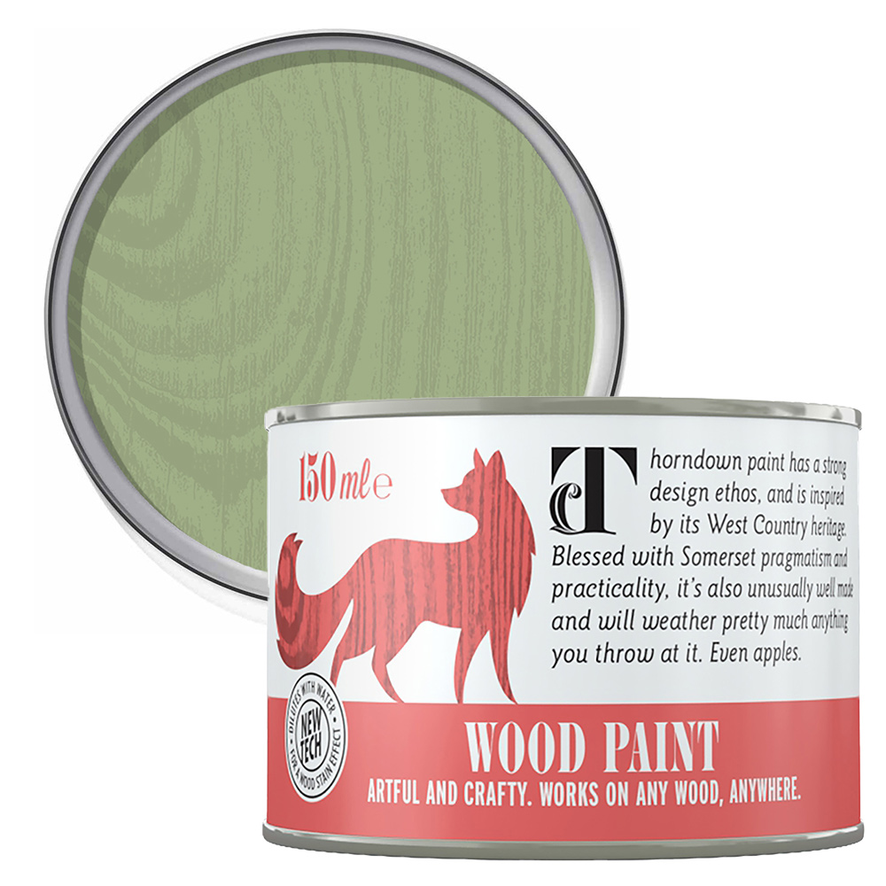 Thorndown Sedge Green Satin Wood Paint 150ml Image 1