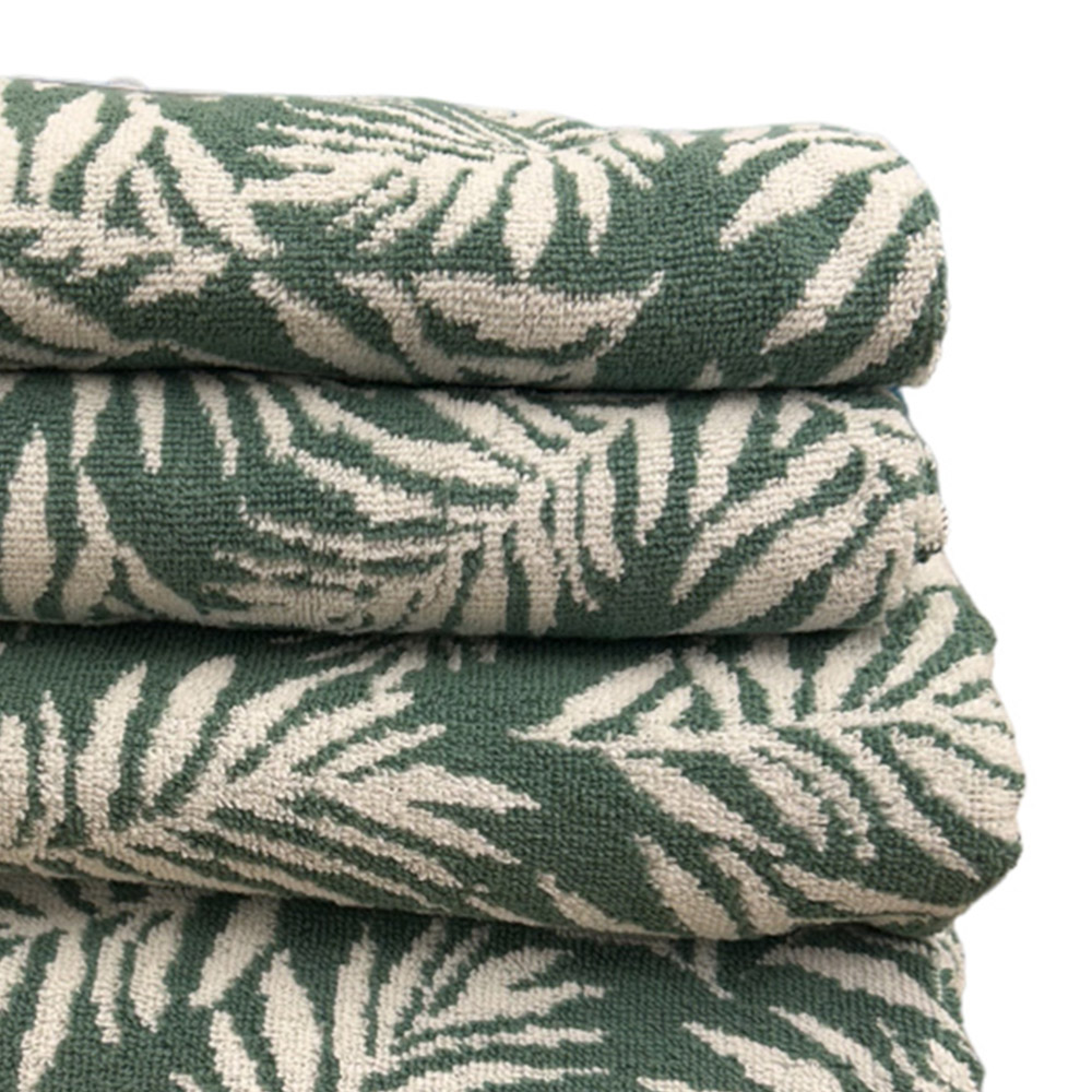 Bellissimo Botanical Green Towel Set of 4 Image 2