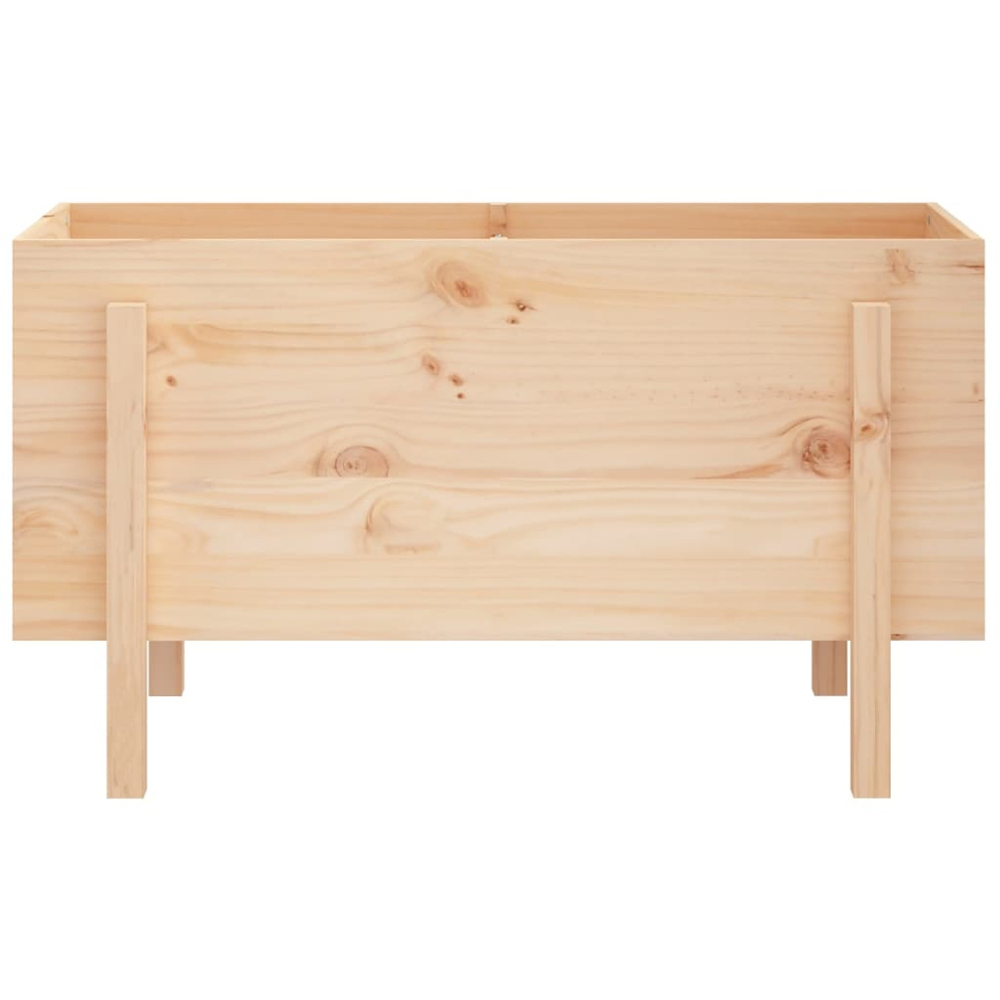vidaXL Brown Solid Pine Wood Raised Garden Bed 57 x 101 x 50cm Image 4
