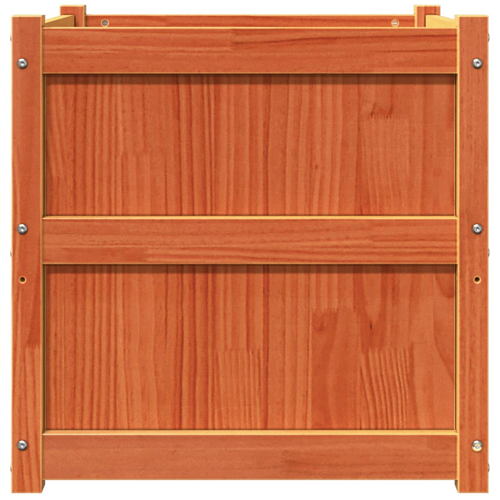 vidaXL Wax Brown Solid Pine Wood Garden Planter 60cm Image 7