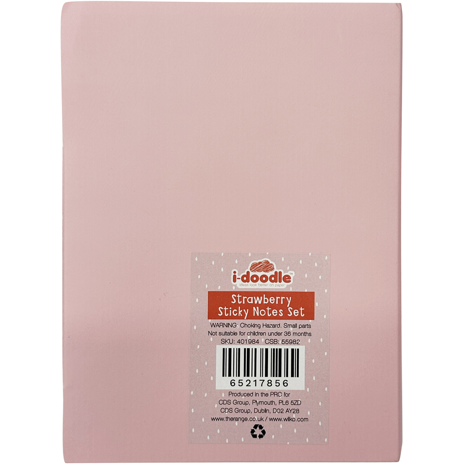 Strawberry Sticky Notes Set - Pink Image 2
