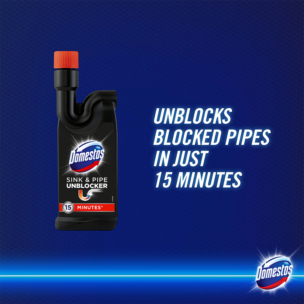 Domestos Sink and Pipe Unblocker 500ml Image 3